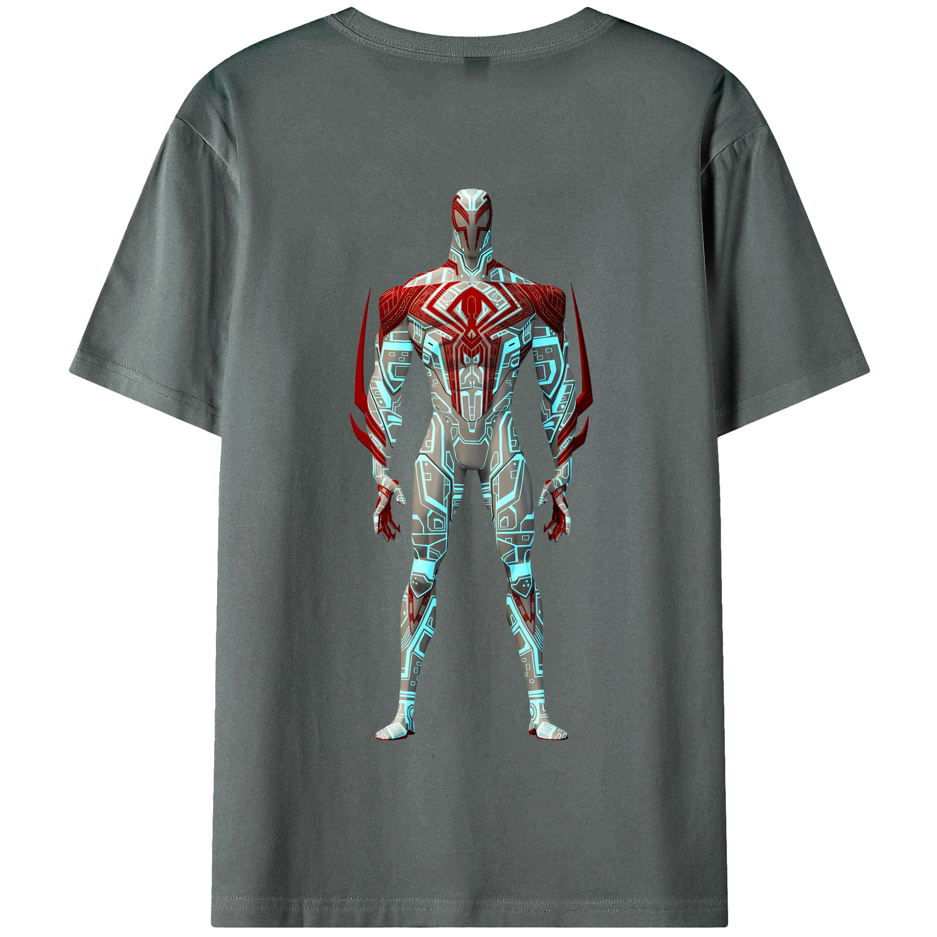 （画像用） Spider Man スパイダーマン 綿100％半袖Tシャツ（背面プリント）